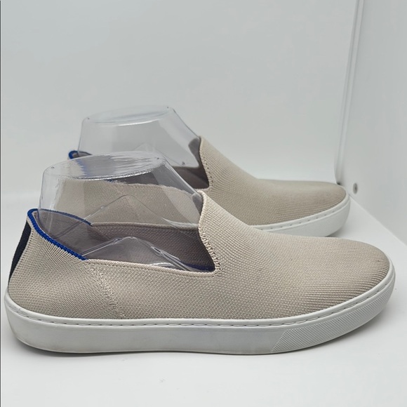 Rothy's The Slip on Beige Sand Knit Fabric Casual Low Top Sneakers Size 8 - Picture 4 of 15